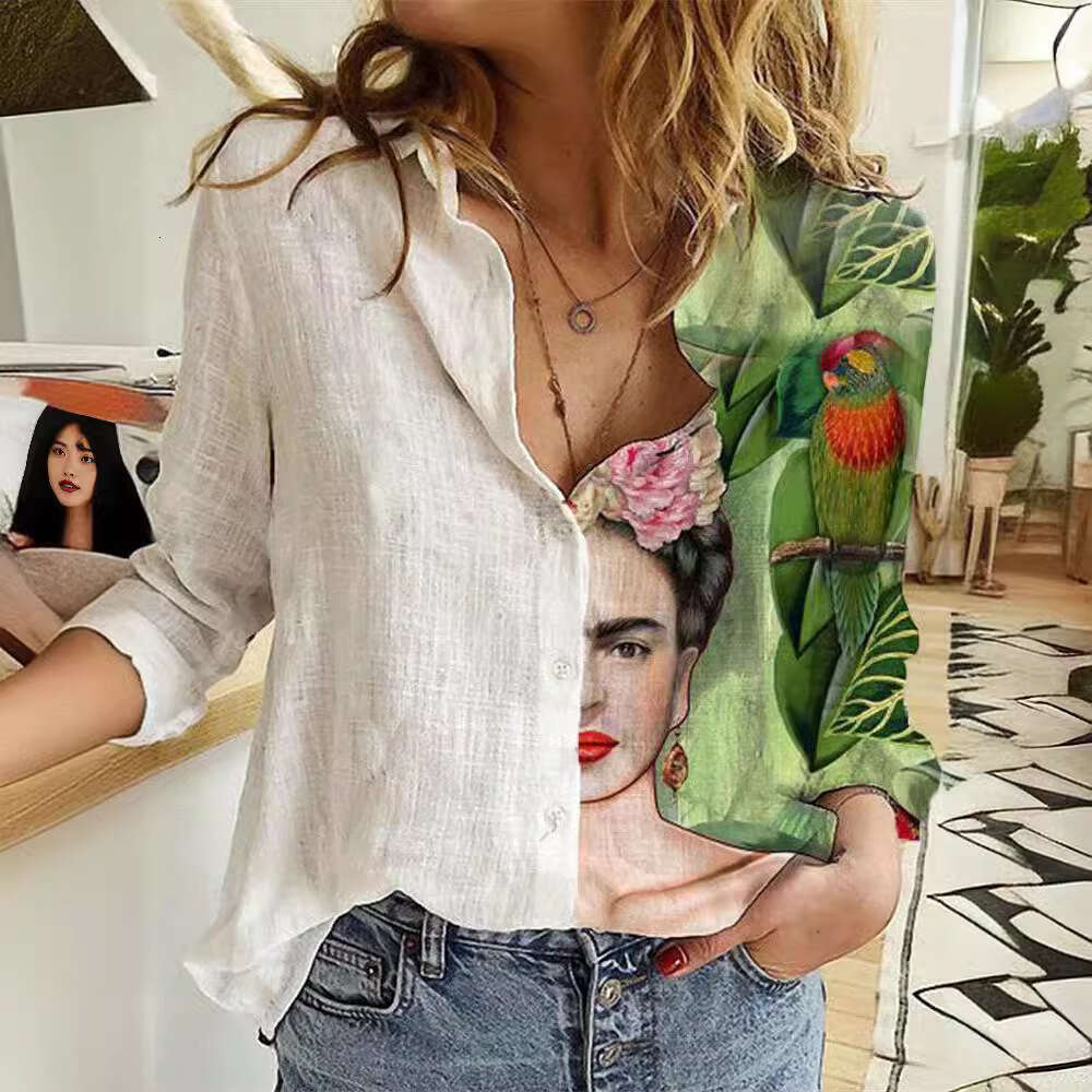 2025 New Long Sleeve Shirt with Unique Print Design