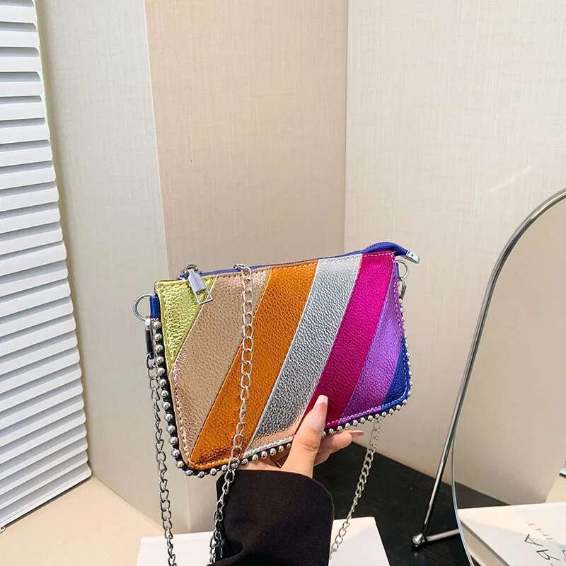 Crossbody Bags Multicolour For Women Fashion Clutch Chain Mobile Phone Purses Travel Vacation Shoulder Bag Sac A Main Female