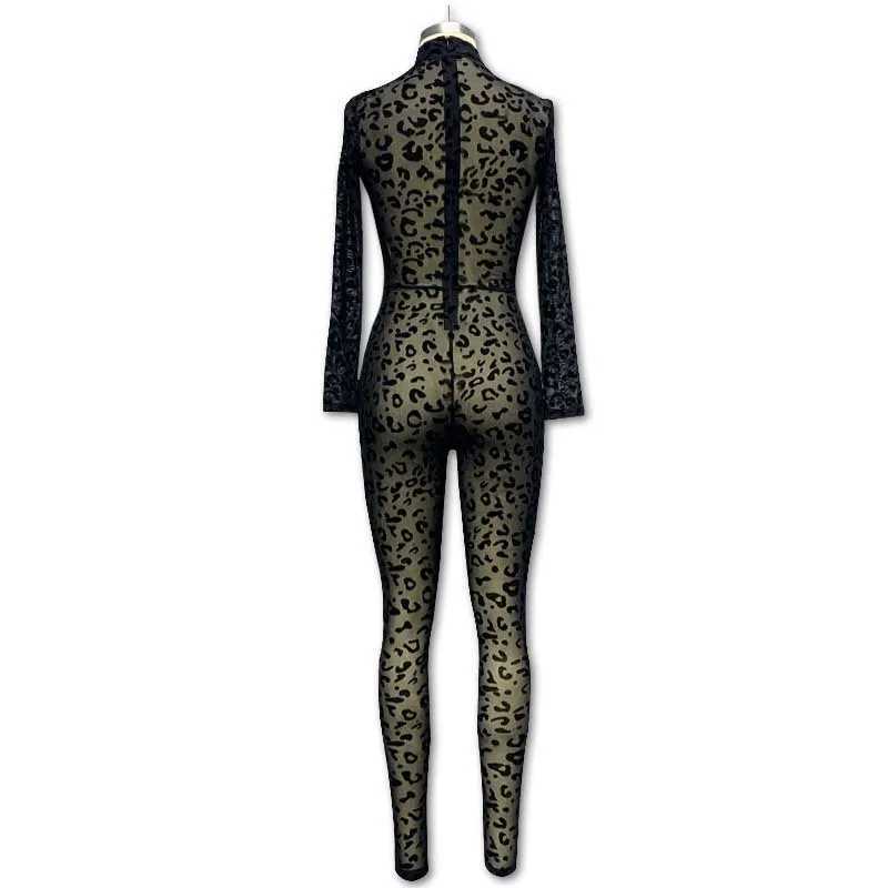 New womens Western style jumpsuit with long and sexy folds and perspective slimming jumpsuit X250318