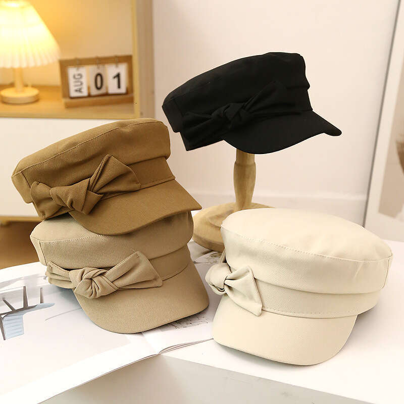 Children 2024 New Korean Fashion Beret British Duck Tongue Navy Spring and Summer Internet Celebrity Octagonal Hat Trend