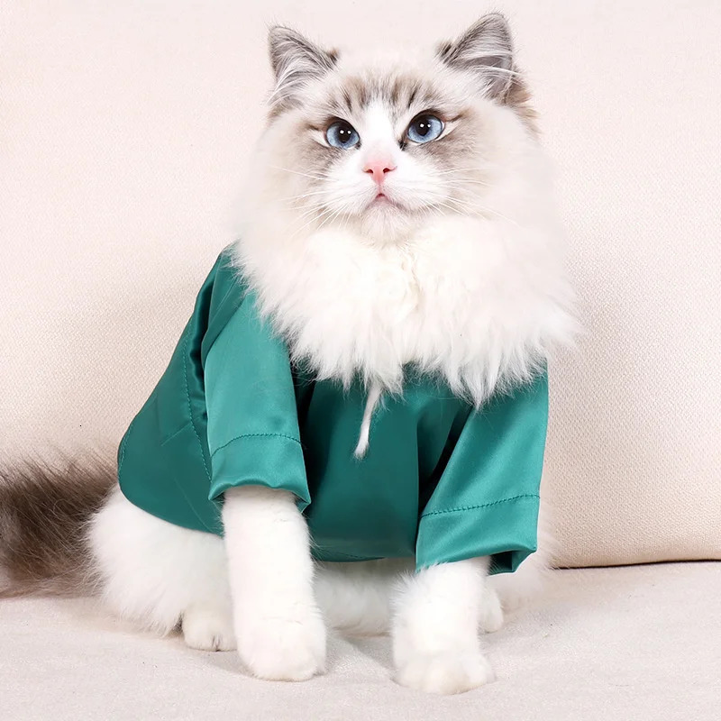Ramadan Colorful Cat Clothing Dog Shirt Baju Raya Kuching 250318
