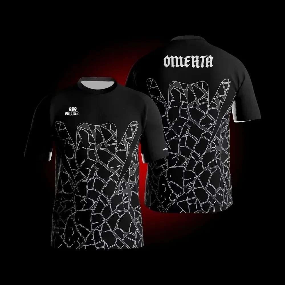 OMERTA Boxing Fans Summer 3D Printing Breathable Shirt Men Clothing Outdoor Sports T-shirt Women Wide Casual Round Neck T-shirt High