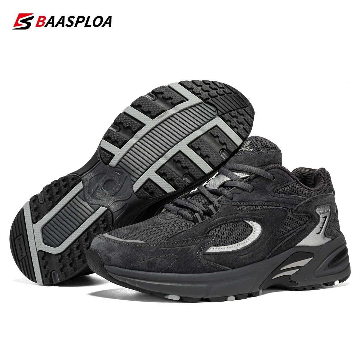 Baaslpoa new mens running shoes casual mesh fabric breathable and non slip walking shoes M outdoor basketball sports shoes Y250320