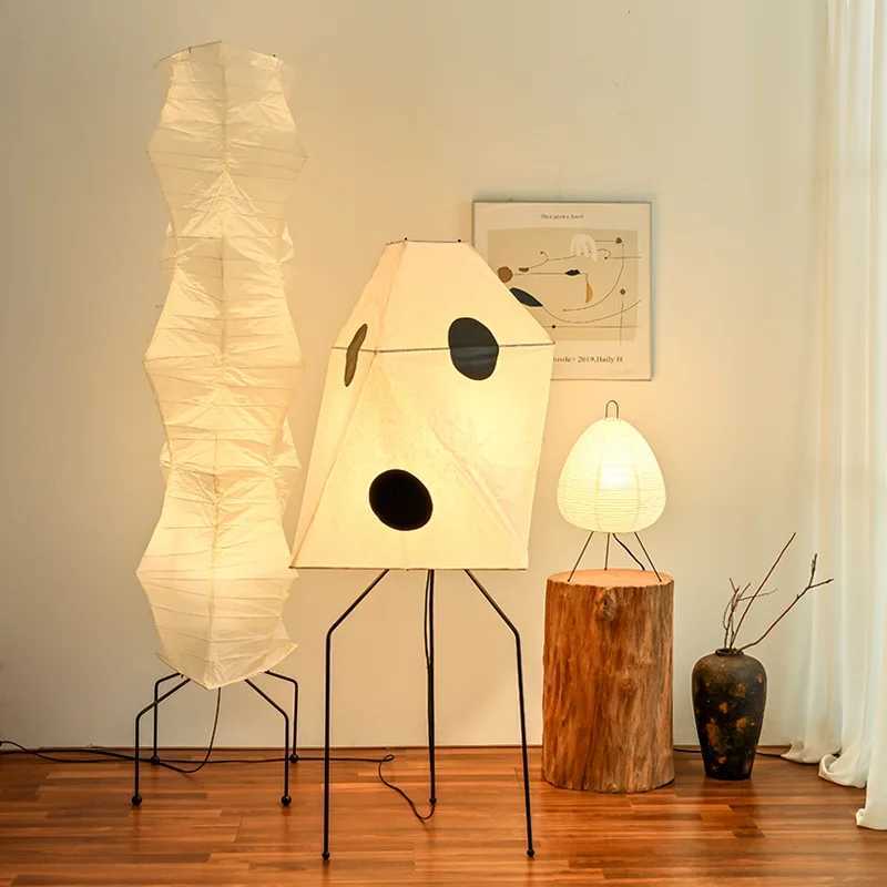 Designer Akari Noguchi Yong Floor Light LED Rice Paper Bracket Light Home Decoration Living Room Office Coffee Game Room Decoration Light X250318