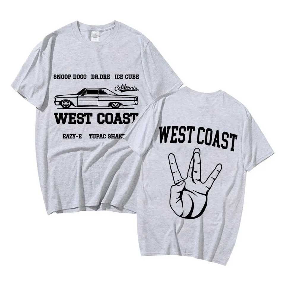 West Coast Rap Singer T-shirt Hip Hop Snoop Dogg Dr. Dre Cool Printed T-shirt Mens Retro Short Sleeve Street Clothing T-shirtT250318