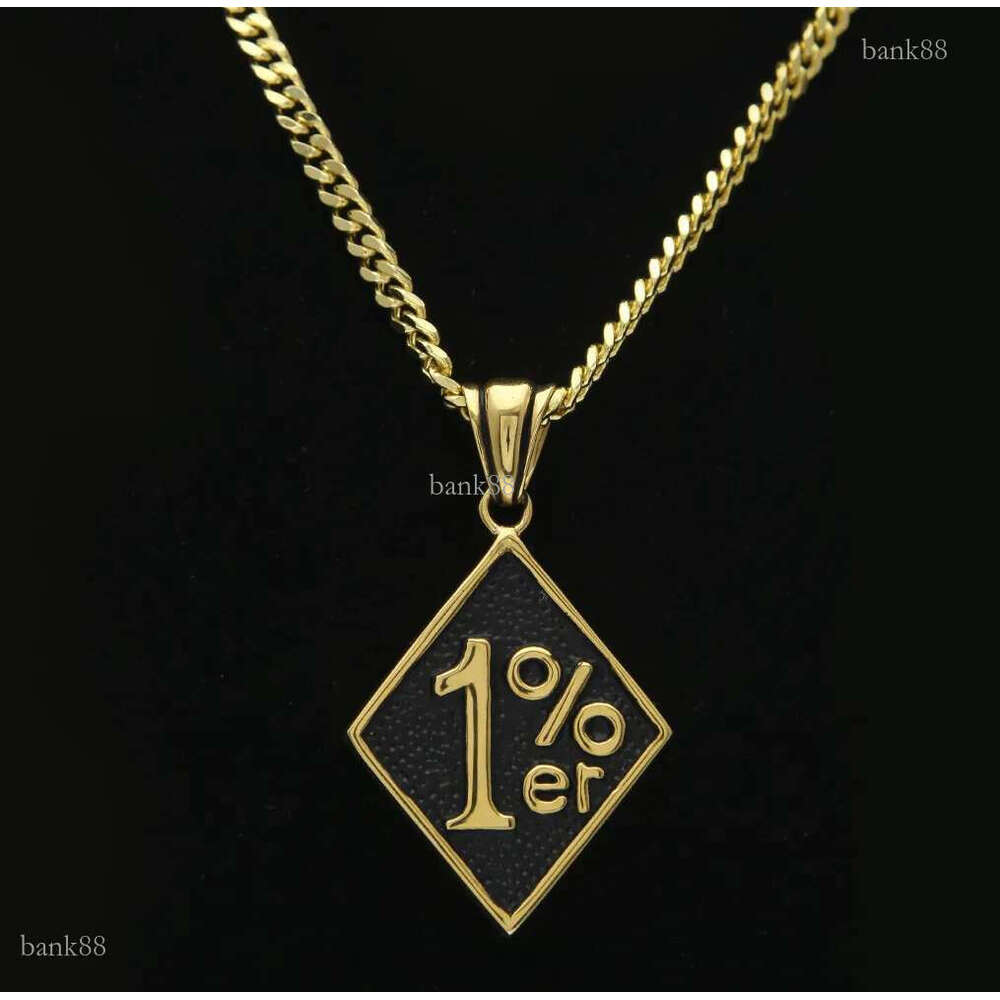 Trendy Jewelry Newest 1PC Luckly Number 1%er Pendants Cool Men Stainless Steel Biker Pendants For Male Necklace