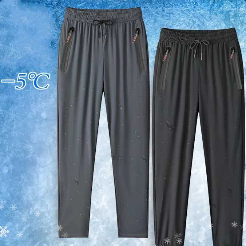 Mens Casual Pants Straight Slim Fit Elastic Waist Jogger Korean Classic Blue Black Gray Male Brand Trousers Plus Size 4XL 5XL W250318