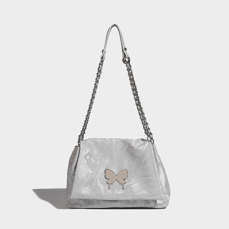 Women's Bags High end butterfly armpit large capacity, fashionable and versatile women's summer crossbody bag, handbag, shoulder bag