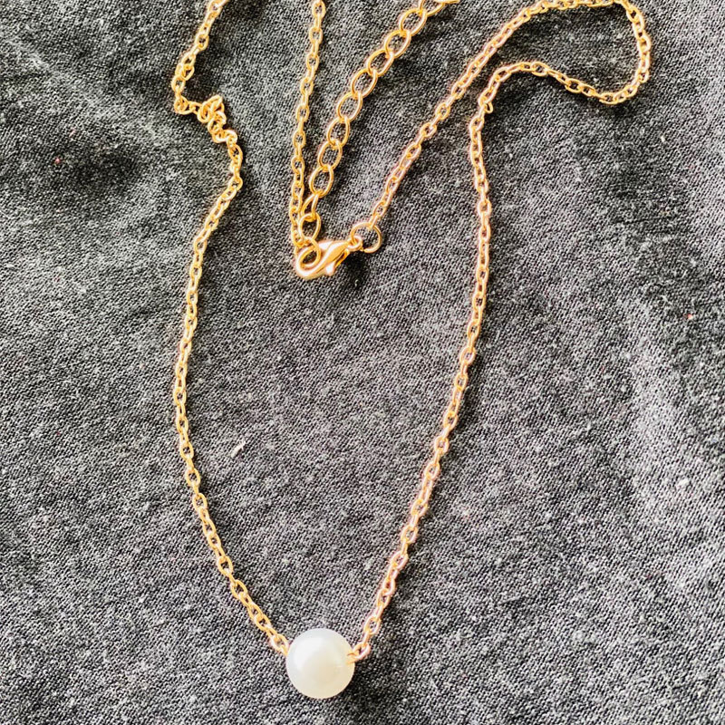Imitation Pearl Pendant Necklace For Women With A Highlighter Abs Pearl Clavicle Chain Choker Jewelry