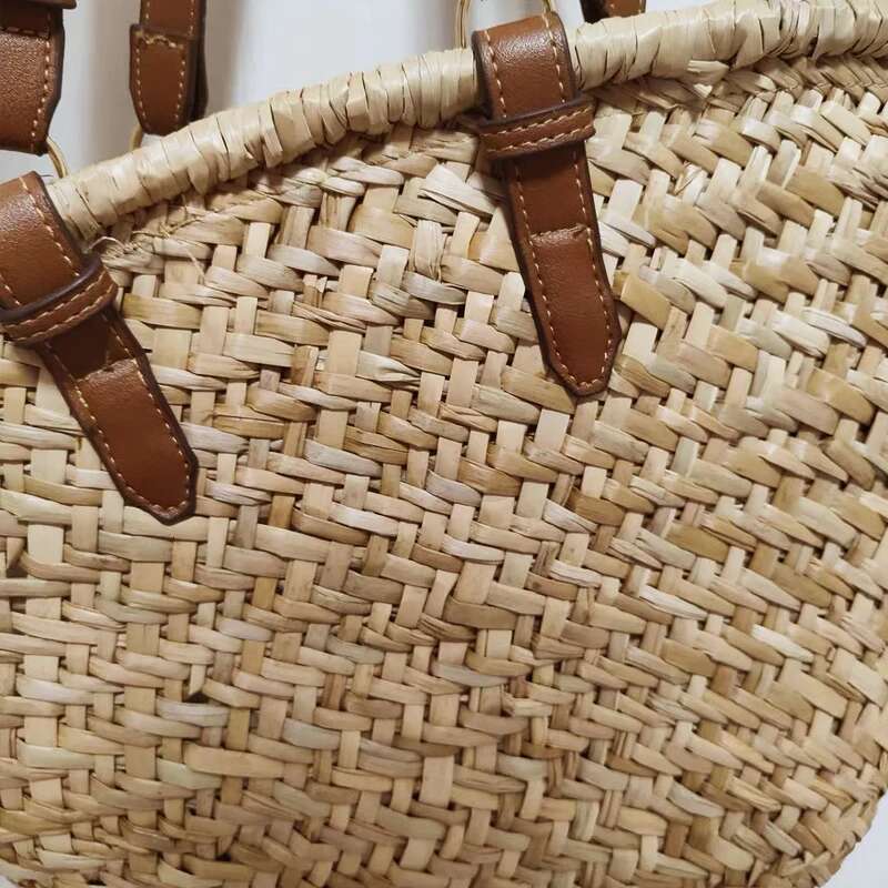 MEDIOW Bohemian Straw Tote Bags For Women Designer Handbag And Purses 2024 New In Natural Grass Braided Underarm Shoulder