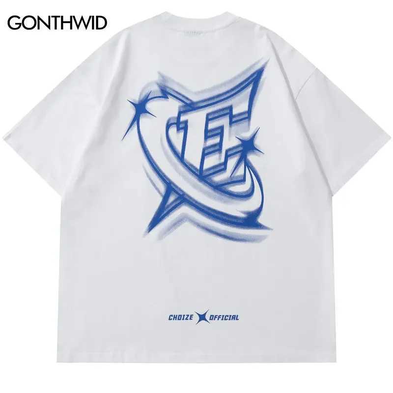 Mens street clothing T-shirt celebrity aesthetic graphic T-shirt oversized black casual T-shirt 2023 Harajuku hip-hop top T-shirt cottonT250318