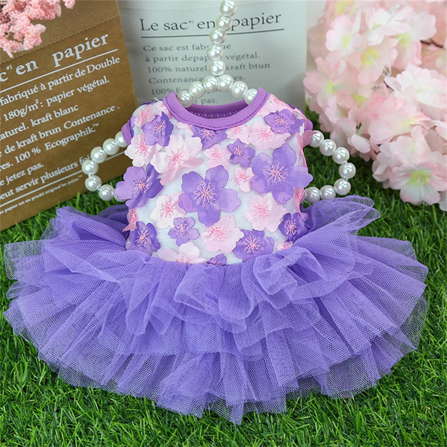 Suitable for small breeds of floral dog clothing woven polyester style breathable pet suitable dogs and cats very toys M 250318
