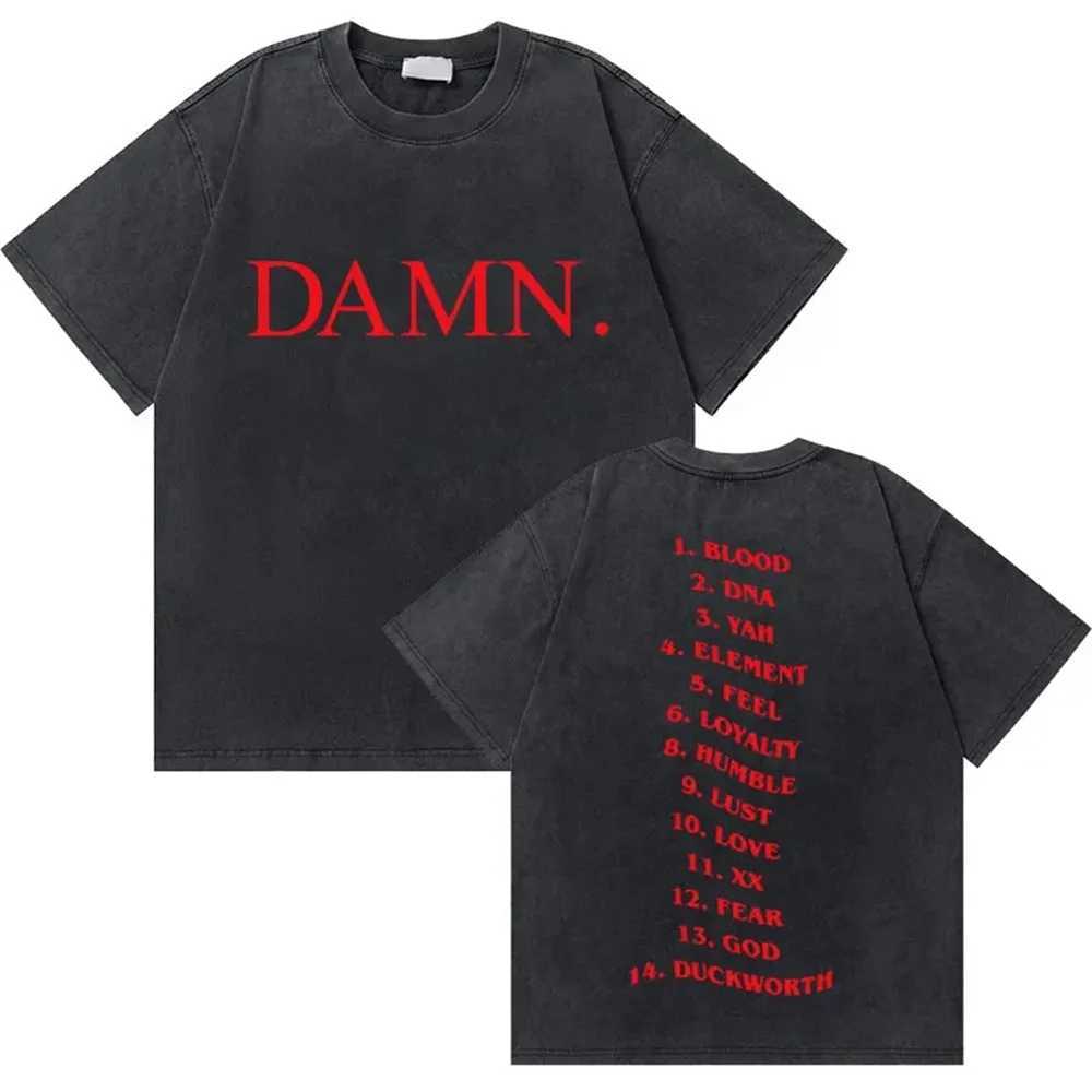 Kendrick Lammar Cotton High Quality T-shirt Japanese Street Clothing Summer Mens T-shirt Anime Japanese 2000s Mens ClothingXJ250318