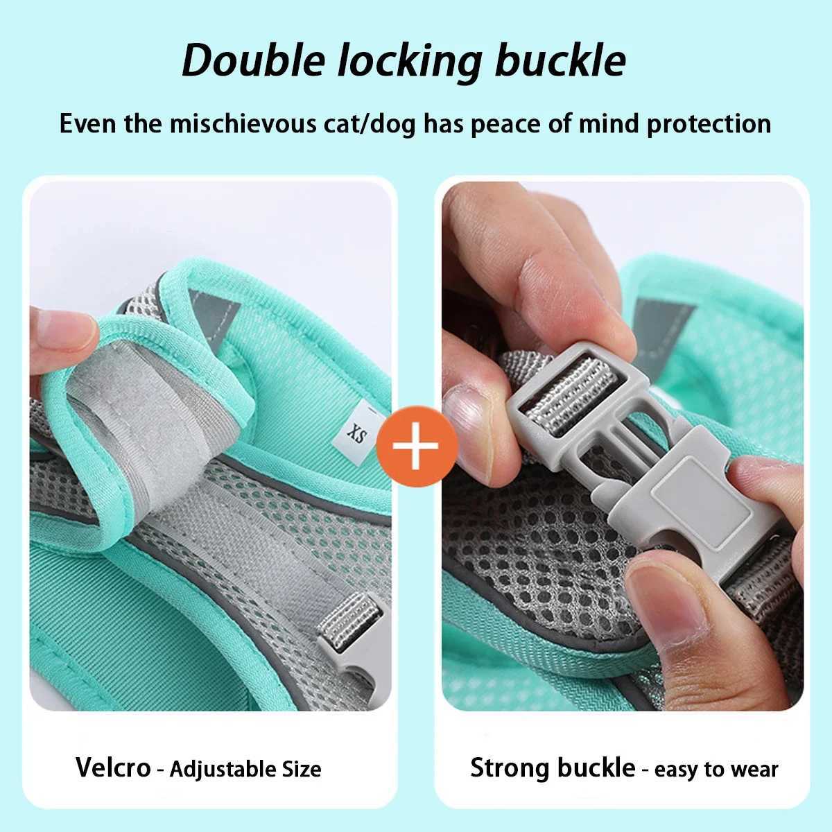 Dog Strap Set Suitable for Small Dogs Adjustable Puppies Cat Strap Vests French Bulldogs Chihuahua Puppies Outdoor Walking Lead StrapsT250318