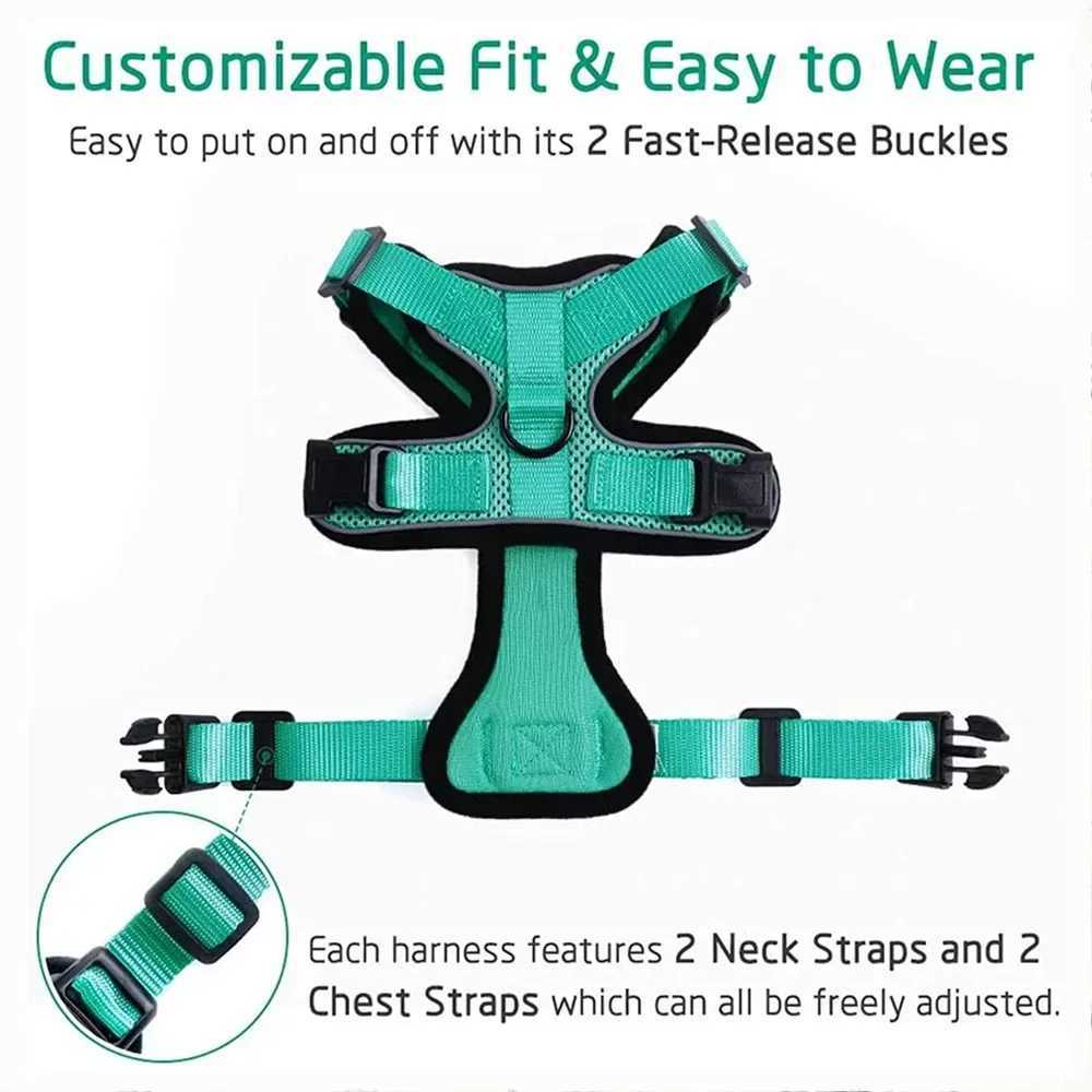 Breathable cat harness set escape pet harness vest suitable for cats dogs reflective walking lead harness cat accessoriesT250318
