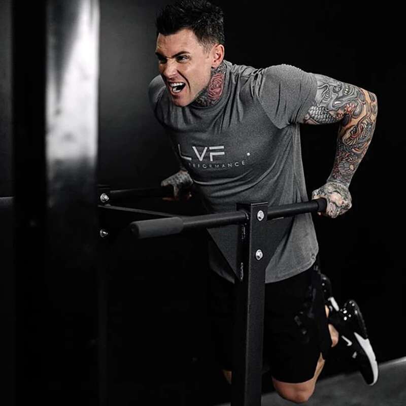 Men's Summer Gym Cotton Running T Fiess Tee Casual Short Sleeve T Shirt Training Sports Clothing Male Lightweight Tops