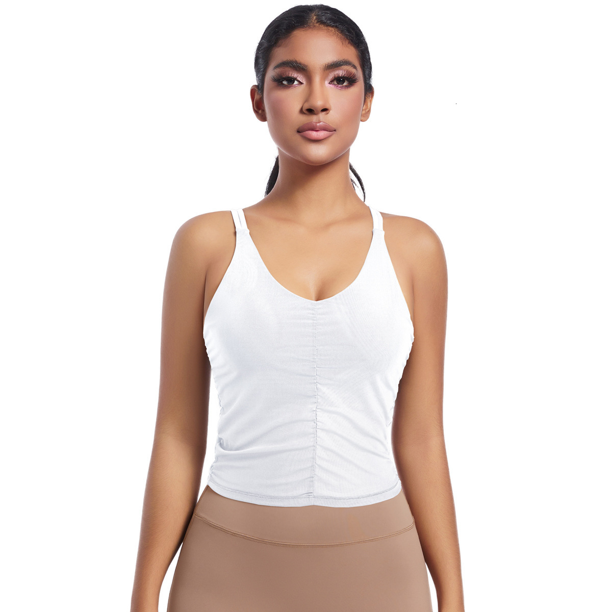 New tracksuit Solid Color Back Mesh Splicing Underwear Tight Sports Running Fitness Yoga Clothes Vest for Women leggings
