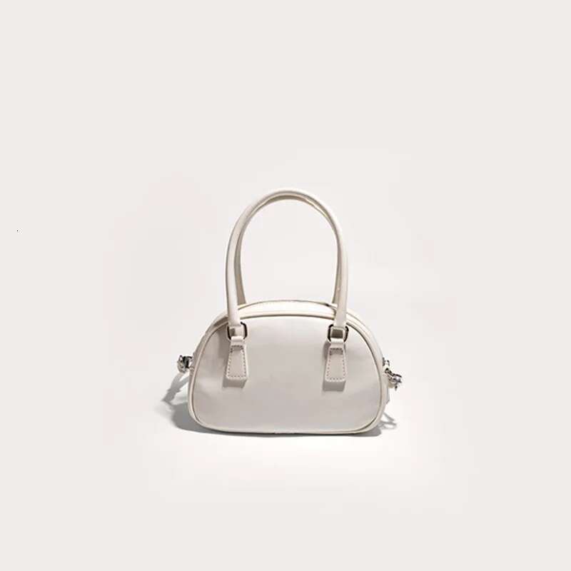 2024 Genuine Leather Women's Mini Boston High Quality Retro Versatile Handbags Small Shell Shoulder Bag Cowskin Purses