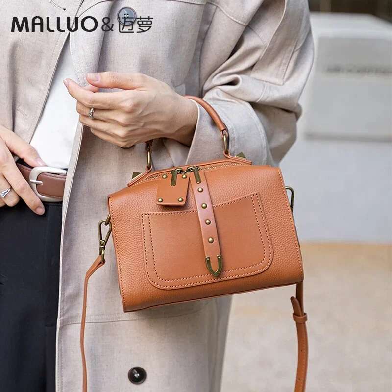 Women's Cowhide Genuine Leather Handbags Ladies Trend Designer Crossed Bag Pillow Lady Shoulder Crossbody Bags For Female