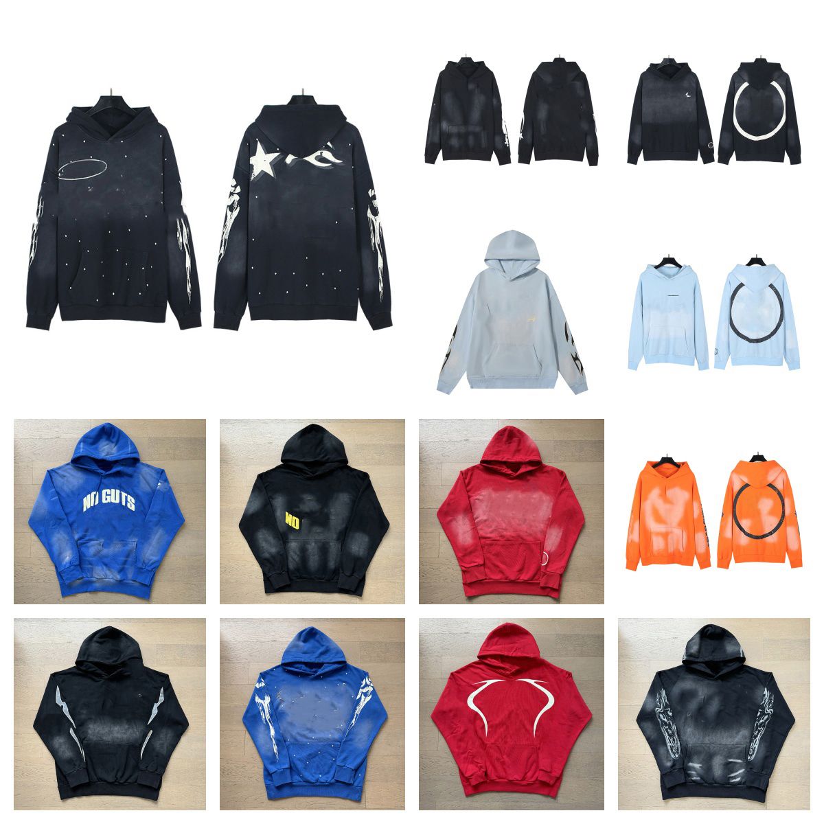Hoodie Designer hoodie High Quality Black Hoodie Mens Cotton Wreath Sweatshirt Unisex Oversized Hoodies Hoody Hip Hop Hooded Tracksuit street clothing
