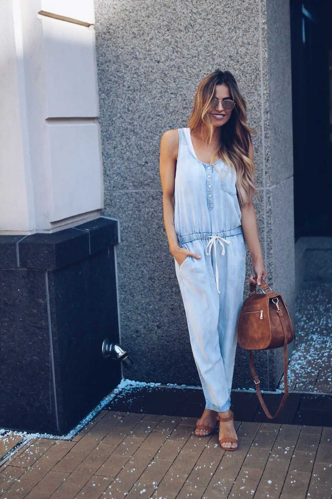 Womens Summer Jeans Jumpsuit V Neck Slveless Vest Waist Slim Fashion Drawstring Denim Long Jumpsuit Lady Vest X250318