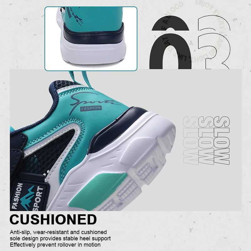 Single net childrens shoes boys sports shoes summer breathable and non slip surface girls casual tennis and running outdoor shoesXJ250318