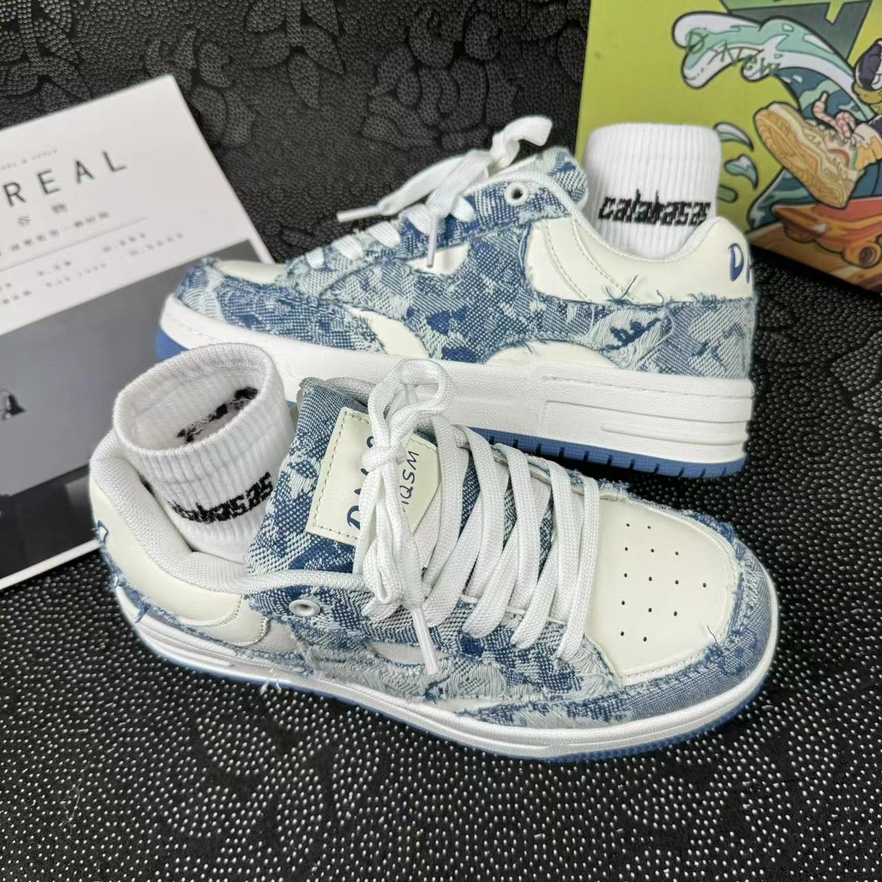 2025 Ins national trend leisure small white shoes niche original style for men and women skateboard shoes couple shoes student all-match sports shoes
