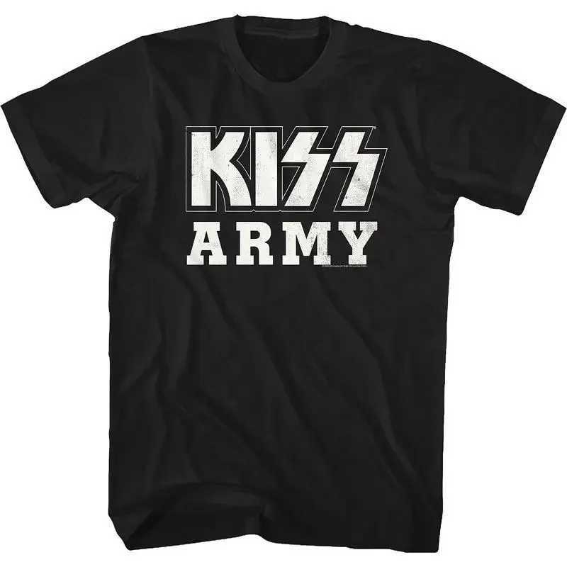 Kiss Band T-shirt Mens Fashion T-shirt Cotton T-shirt Kiss Top T-shirt Mens Clothing Music Rock Camisetas Hombre TopXJ250318