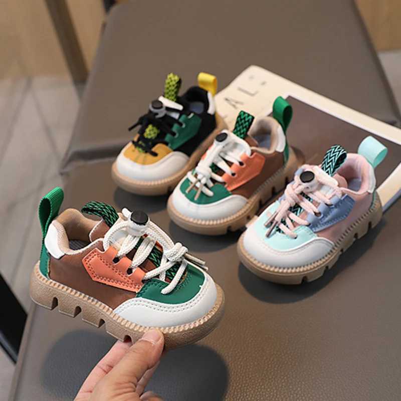 Fashionable childrens sports shoes outdoor sports running Brathable sports shoes for boys and girls childrens non slip casual shoesXJ250318