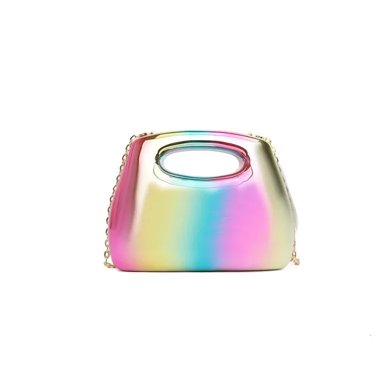 Golden Acrylic Women Hobo Bags er Clear Beach Handbags Dinner Party Wedding Round Top Handle Evening Clutch Purse 250318