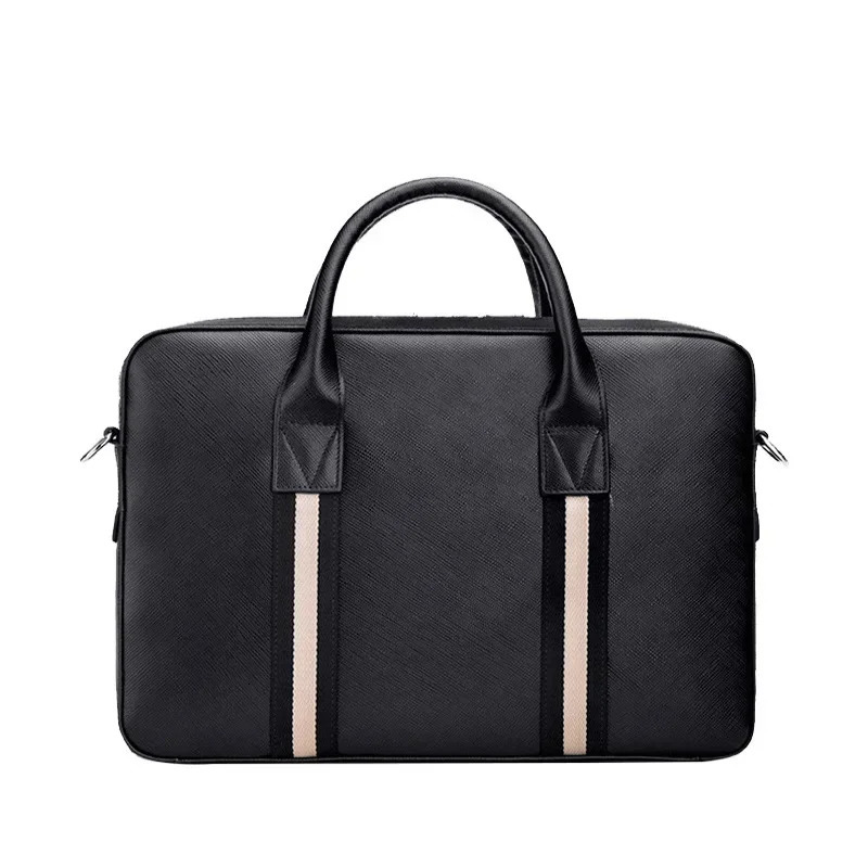Mens leather bag notebook bag womens handbag executive briefcase mens handbag ed business handbag 250317