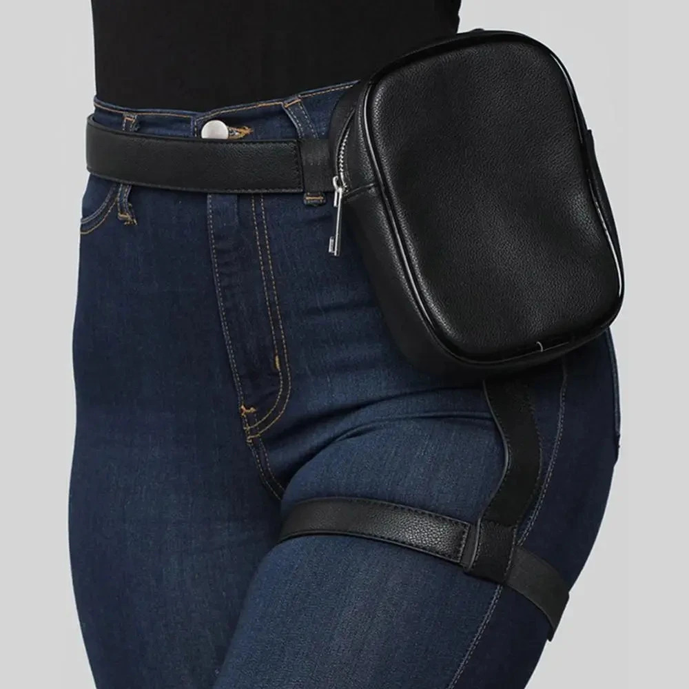 Retro Women Waist Leg Belt Bag PU Leg Harness Bag Thigh Bags Motorcycle 250314