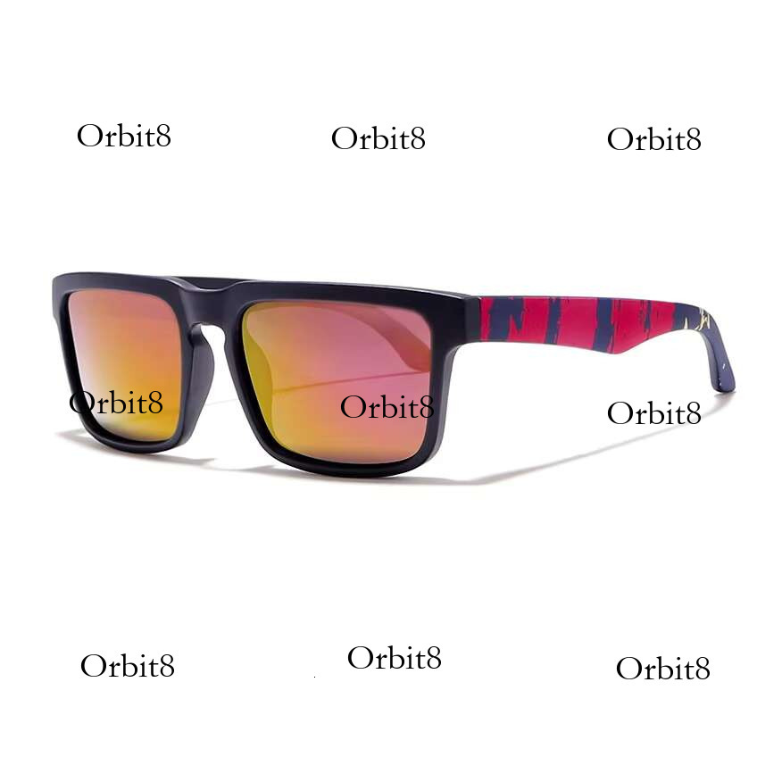 Unisex Pc Frame UV400 Mirrored Men Square Sport, Polarized Sunglasses/