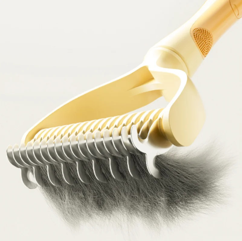 Cat Brush Fur Knot Cutter Pet Hair Removal Comb Dog Beauty and Tool Double sided Stainless Steel Products 250318