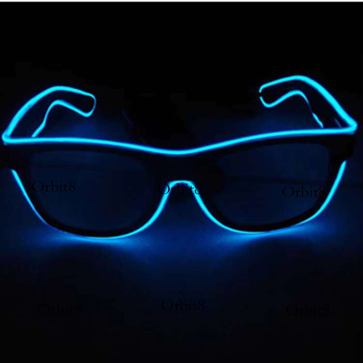 Attractive Colorful Sound Activated EL Wire Led Glowing Luminous Party Glasses for Decoration Gifts