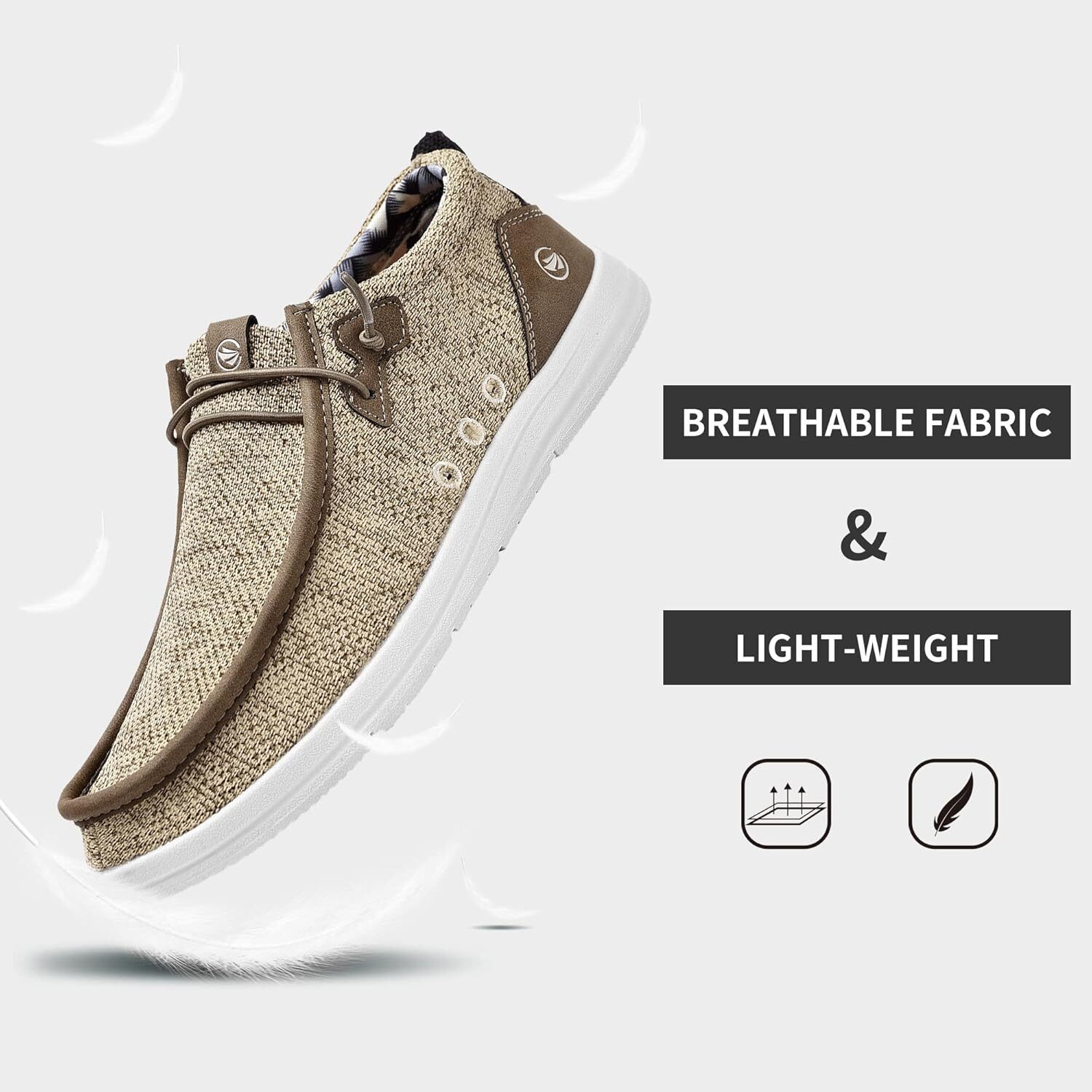 Men's single kick loafers | Arch support insoles | Men's shoes | Comfortable and lightweight men's casual loafers