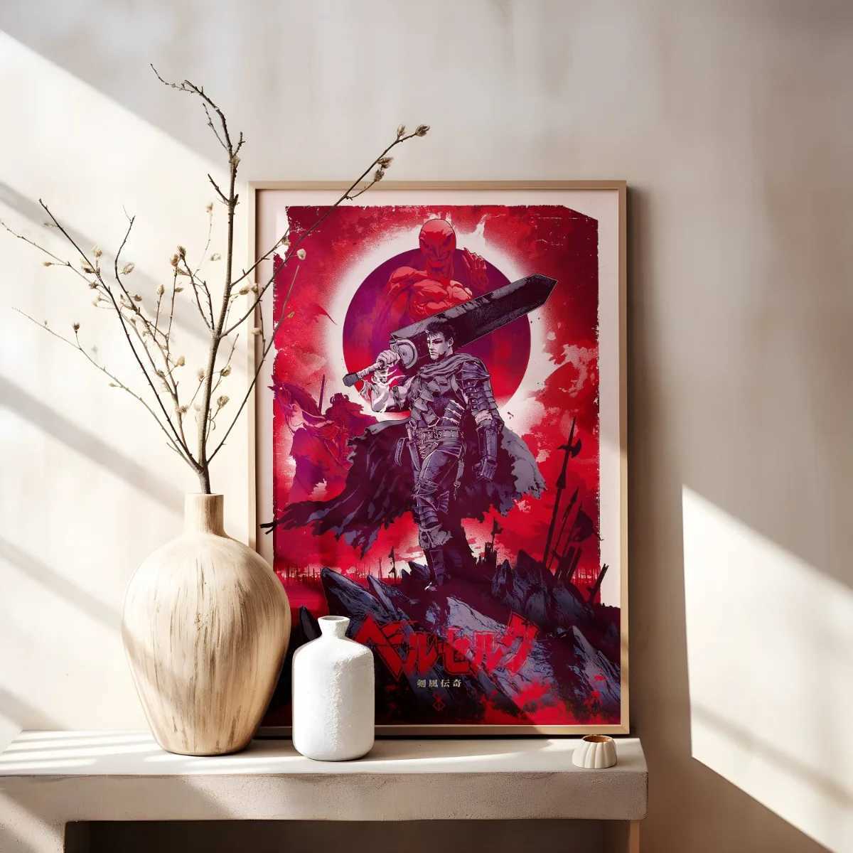 Anime Rampage Print Poster Character Gut Griffith Canvas Painting DIY Wall Art Home Decoration Japanese Poster Fan Gift Frameless Y250318