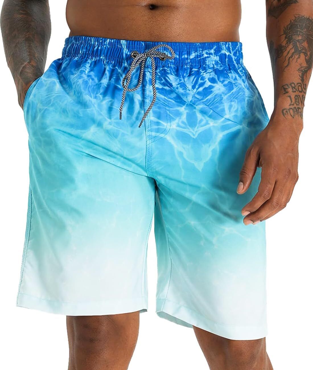 Men's Swim Trunks Dry Swimsuits Beach Bathing Suits Swim Board Shorts Fashionable printed shorts