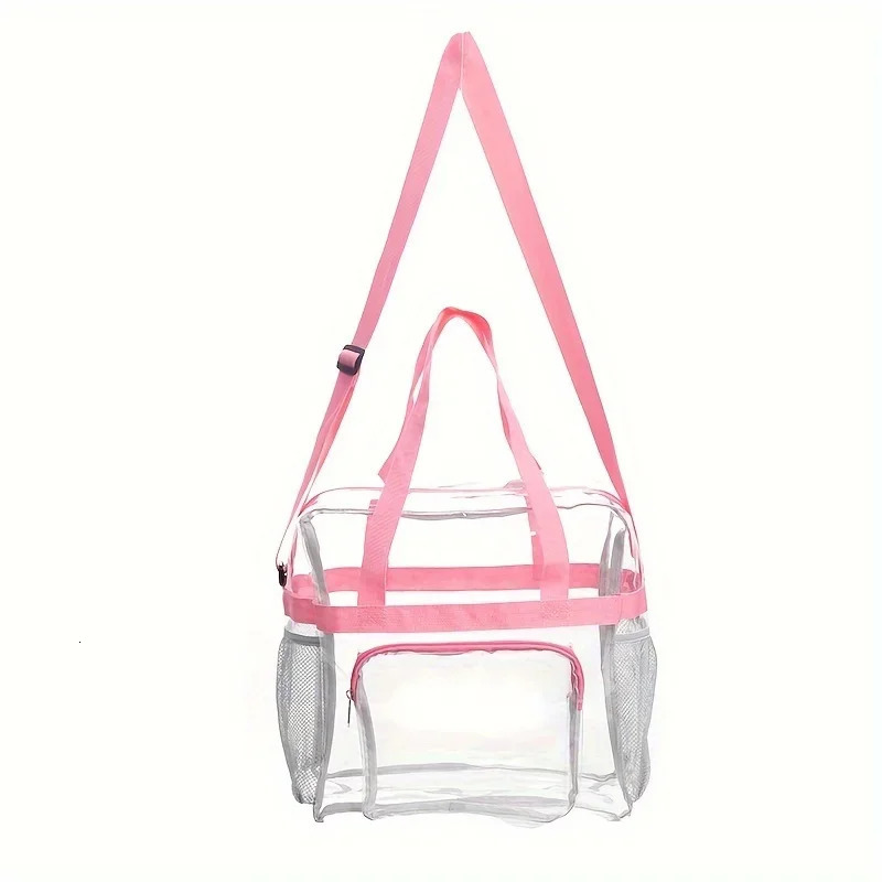 Portable PVC Travel Bag with Large Capacity and Transparent for Easy Organization and Washing 250314