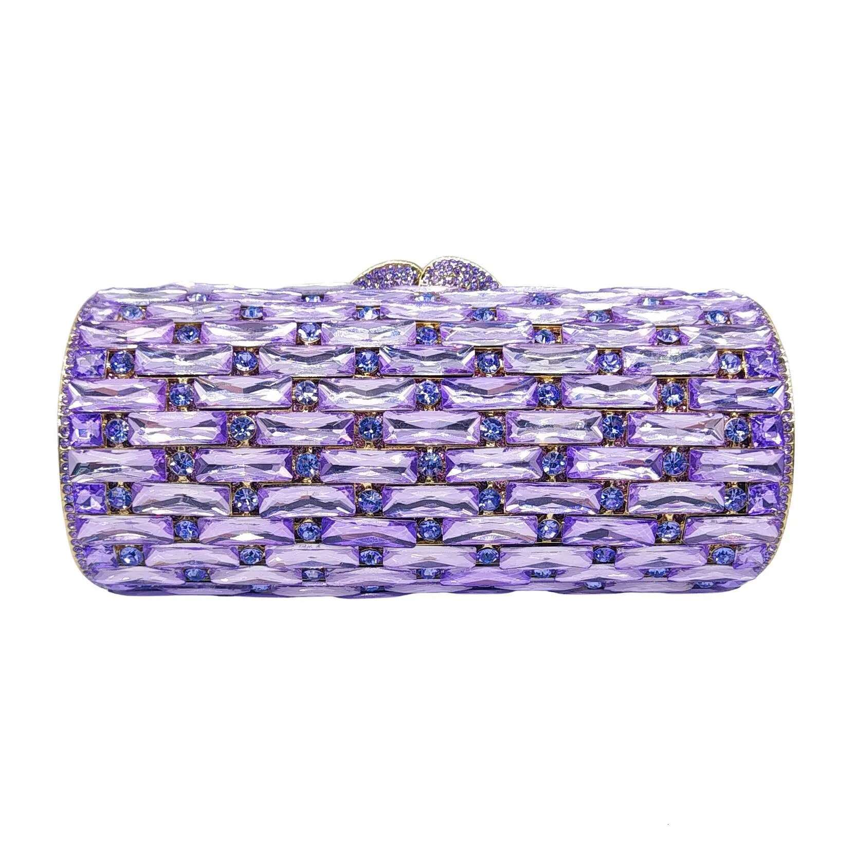 XIYUAN Purple/Green Dia Evening Clutch Boutique Novelty Mini Colored Rhie Purses And Handbags Party Wedding Bags