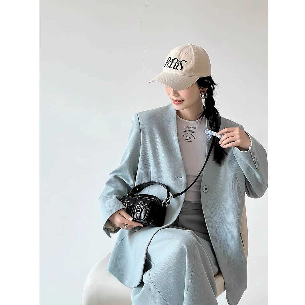Fi Mini Wen handbag punk motorcycle style E girl cross body shoe bag personalized street PU Bolso MUJI Y250318