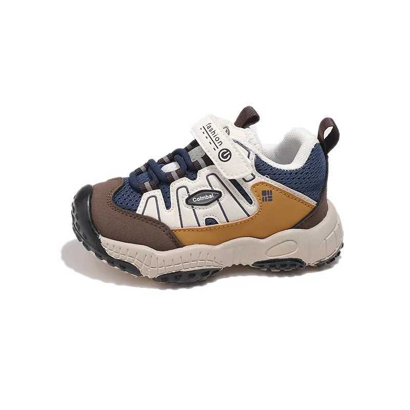 Fashionable design boys sports shoes 2024 autumn childrens outdoor hiking shoes patch work color childrens casual sports shoesXJ250318