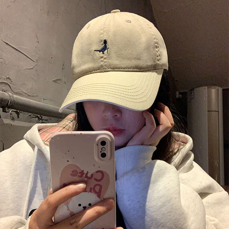 American Street Baseball for Women 2024 Summer New Style Soft Top Embroidered Letter Sunscreen and Sunshade Duck Tongue Hat