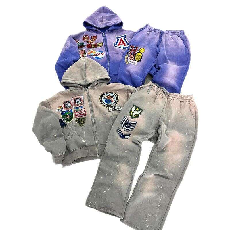 Heavy Industry Men's Women's Sports Two-Piece Suit Hoodie And Sweatpants Tracksuit
