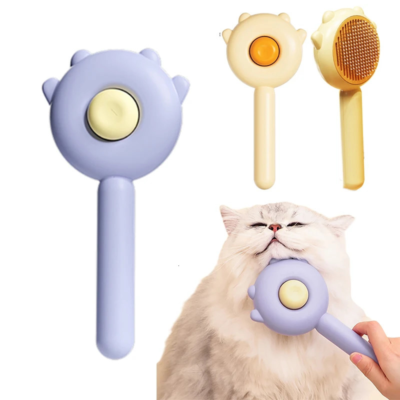 Cat Brush Pet Hair Removal Comb Grooming for Cats Dogs Pets Remover Massages Puppy Kitten Accessories 250318