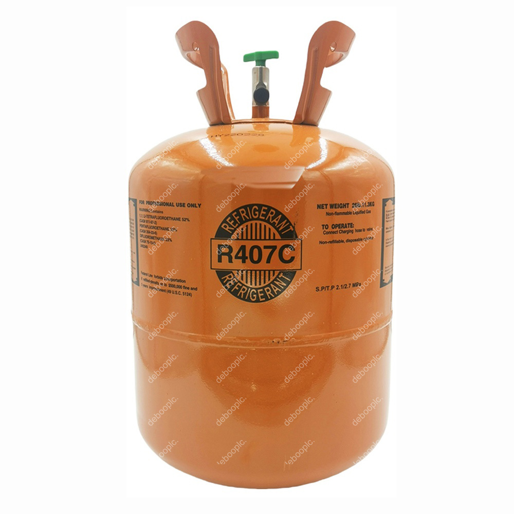 25LBS R407C Refrigerant GAS High-Performance for HVAC Refrigeration Systems Packaging Tank