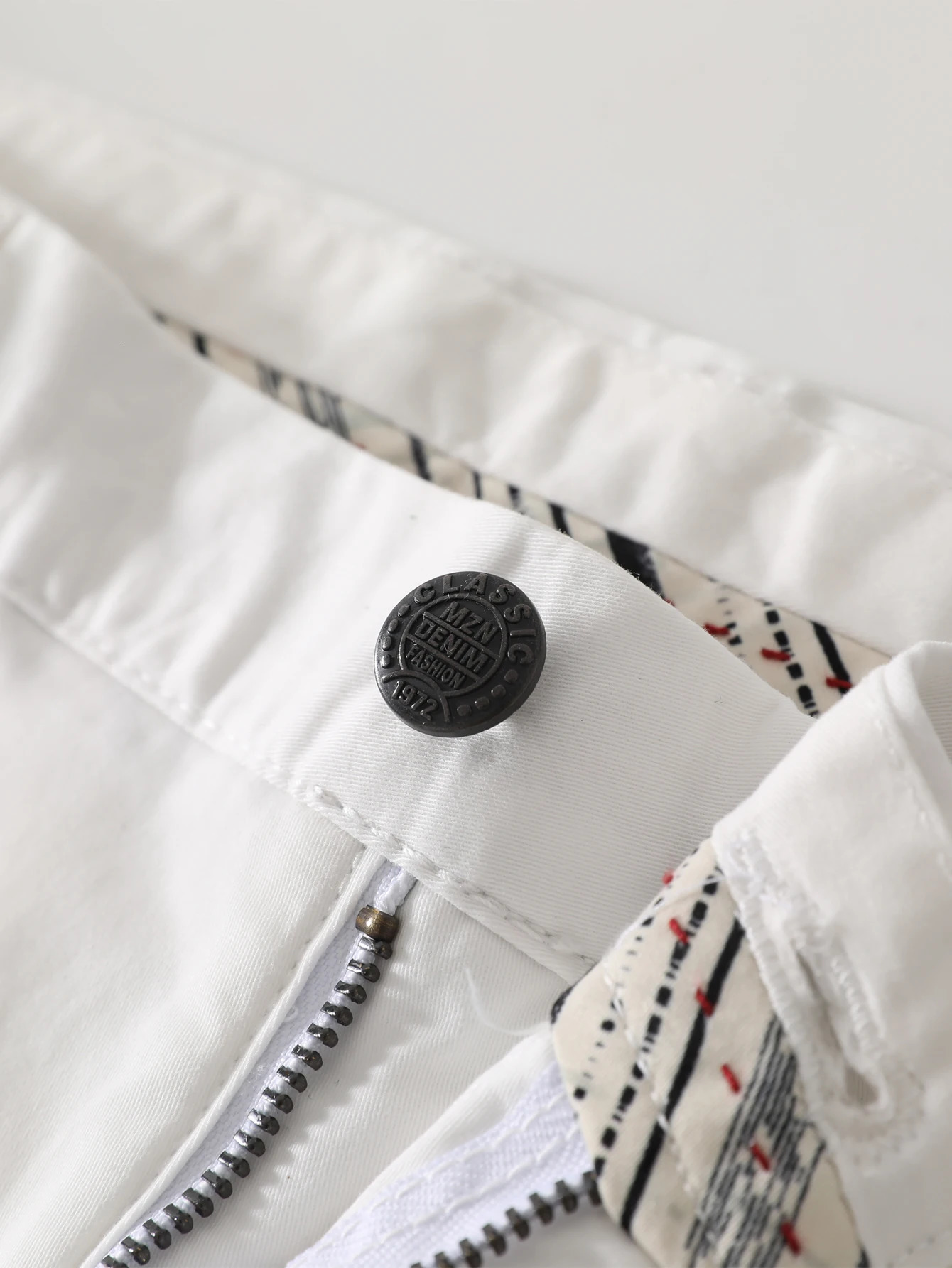 Mens Classic Straight White Cotton Chino Pants Business Casual Trousers 2842 Pure Comfort Fit Office Wear 250311