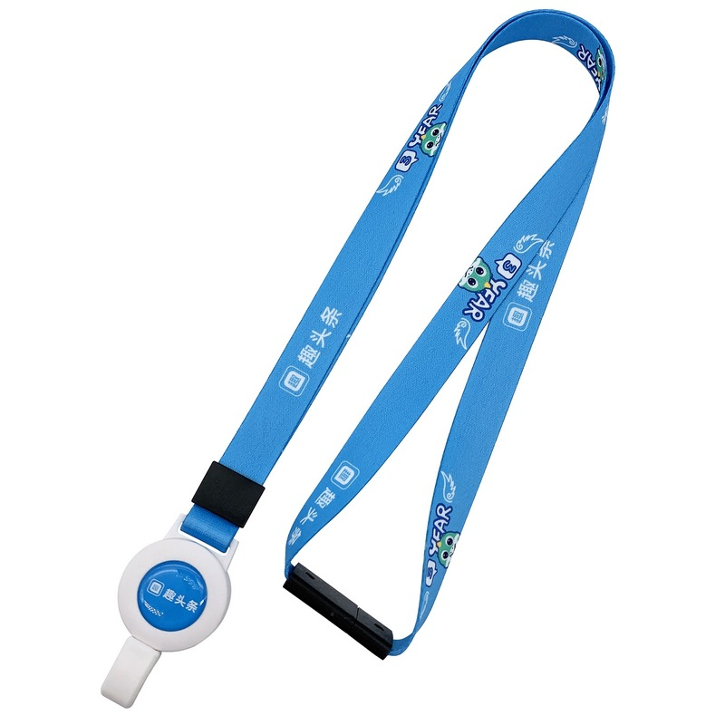 Customize LOGO to create exclusive brand Designer lanyard Retractable Reels Key Chains Neck Strap Lanyard Band for Id Badge Holder for Business School