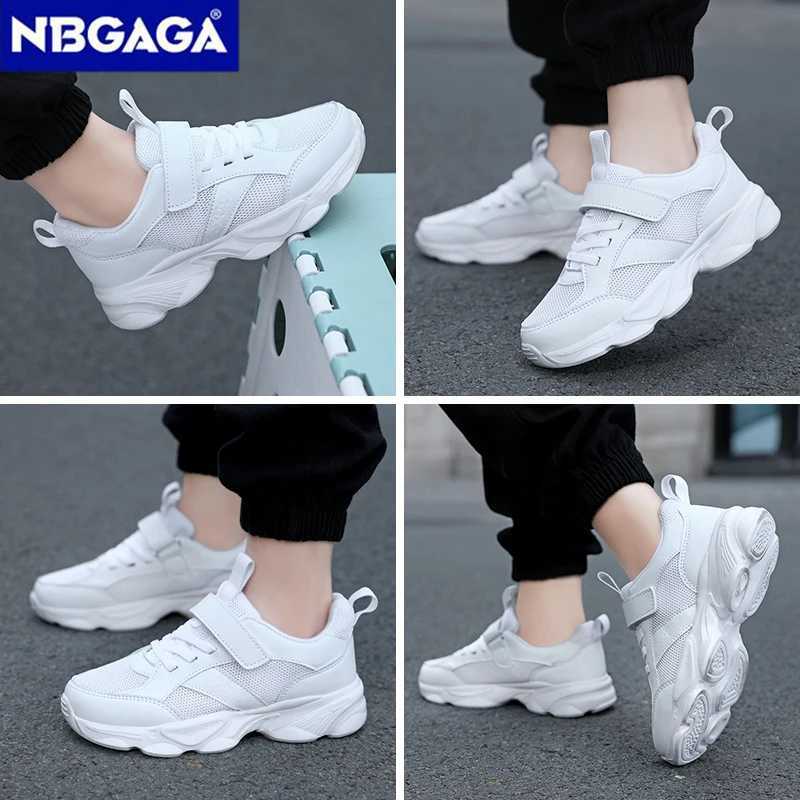Childrens fashionable sports shoes breathable black school walking shoes non slip boys and girls casual running sports shoes W250318