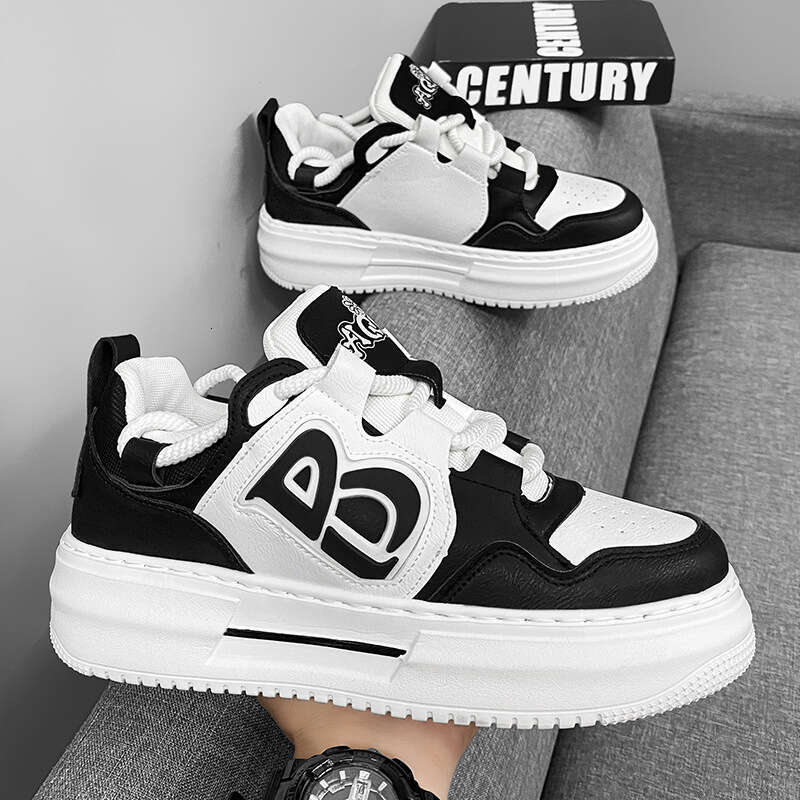 Spring men's new breathable small white for male students Korean version trend versatile thick soled sports casual board shoes